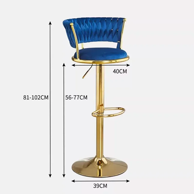 Taburete de Bar minimalista ajustable, diseño moderno, cocina, giratorio, nórdico, cuero, Krzesla Do Jadalni, muebles de Bar