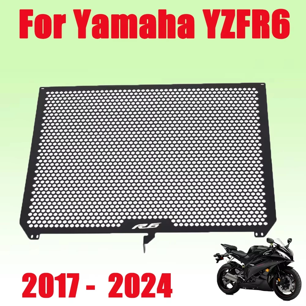 

For Yamaha YZF R6 YZFR6 2017 - 2020 2021 2022 2023 2024 Motorcycle Accessories Radiator Grille Guard Protective Cover Protector