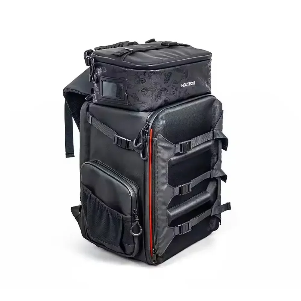HGLRC Drone Backpack Camera Bag Splash-Proof Fabric 360X260X530mm 33.5L Capacity for FPV Freestyle Drones Outdoor Flying