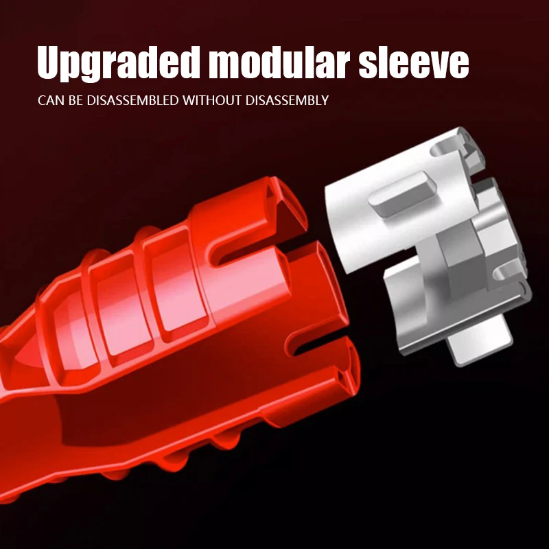 8-in-1 multifunctional faucet loosener wrench repair tool anti slip image 3