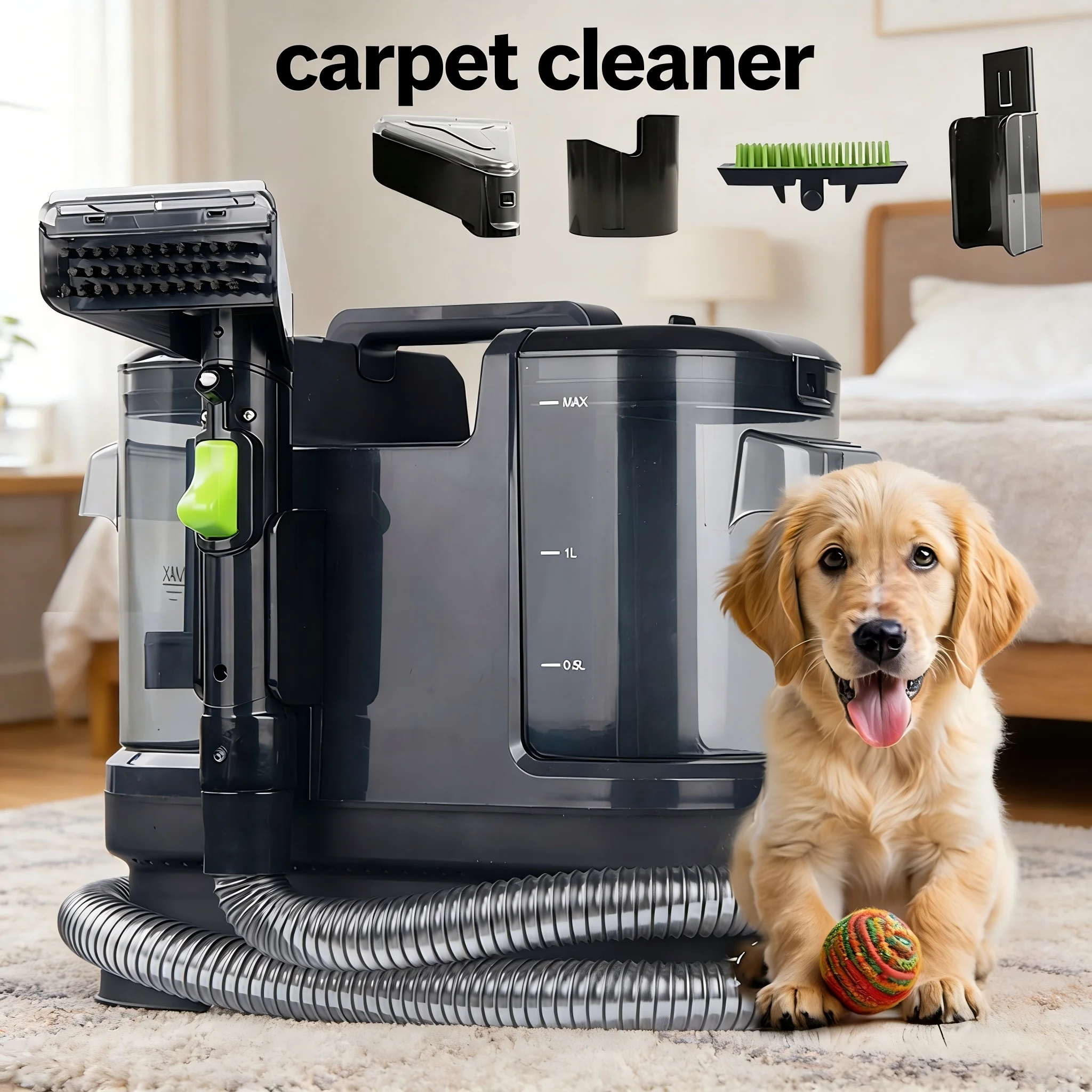 Carpet Cleaner Upholstery Multi-function Vacuum Cleaner with Dual Water Tank