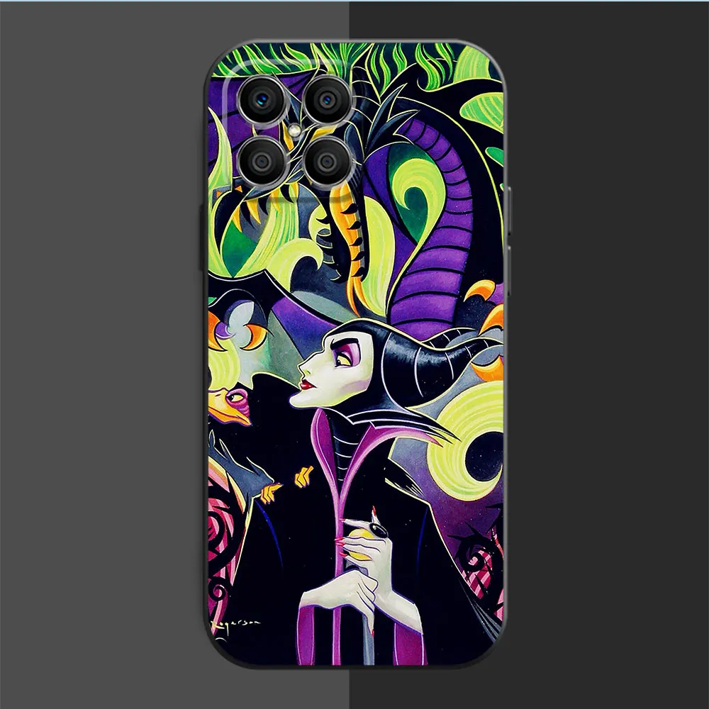 Case For Huawei Honor X8 8X X9a X7 X6a X6 90 Pro 70 P50 P20 Lite P40 P30 X8a P Smart Z Funda Phone Cover Disney Evil Villains