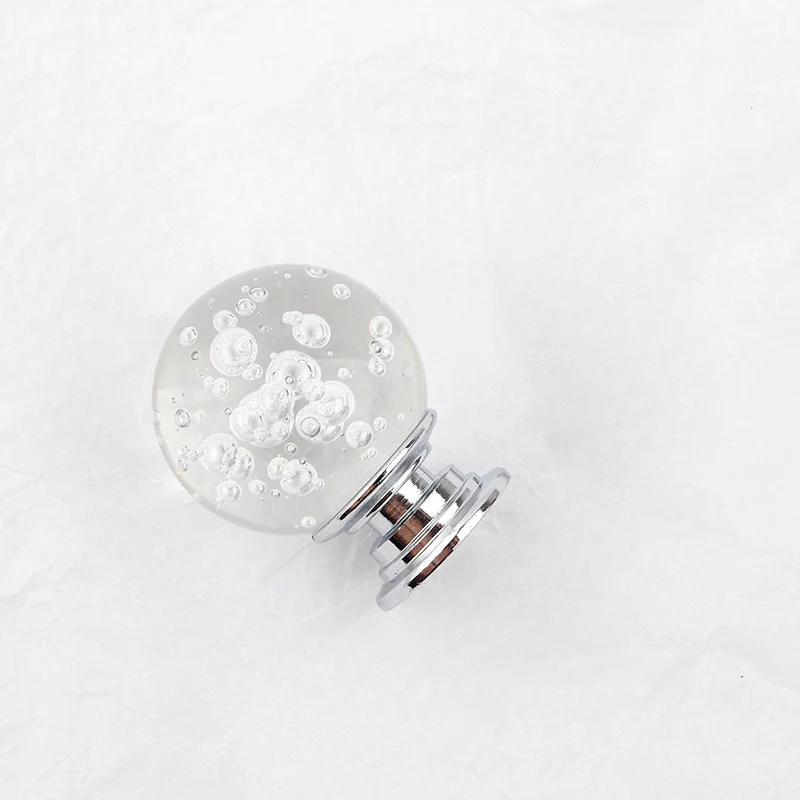 

Round 3cm Crystal Bubble Ball Furniture Handle Kitchen Cabinet Door Knob Drawer