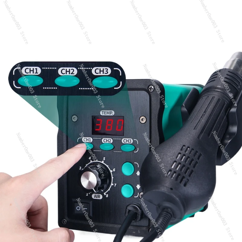 58D hot air gun small electronic maintenance tool adjustable temperature industrial air gun dismantling and welding table