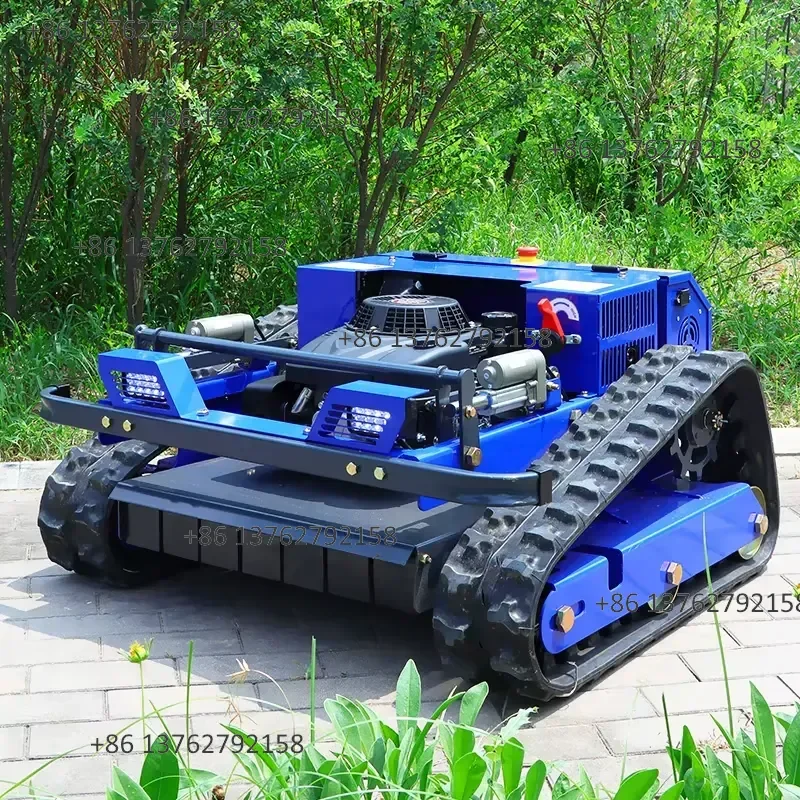 【2026】 4-Stroke Mower Low Fuel Consumption High Power Garden Remote Control Crawler Mower Industrial Agricultural Mulch