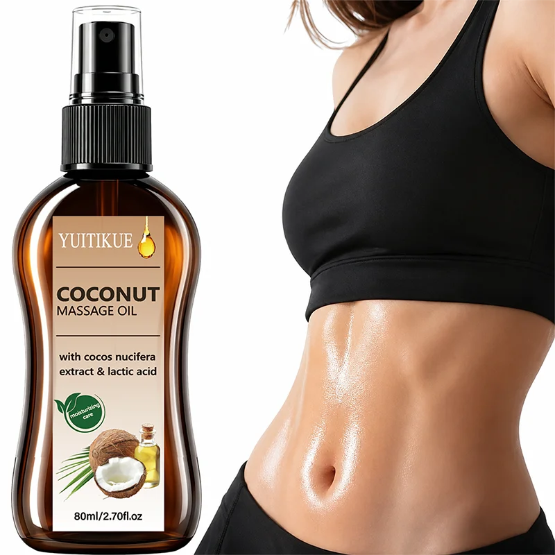 Lactic Acid Toner - 80ml Coconut Body Massage Oil Spray