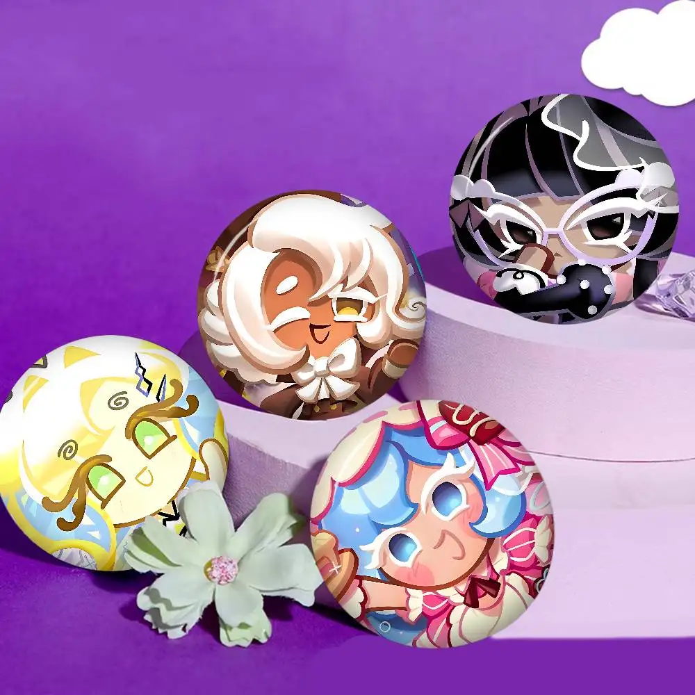 Cookie Run Kingdom Series New  Brooches Soft Button Pin Funny Silly Gnarpy on A Skateboard Meme Badge Gamer Collection Gifts