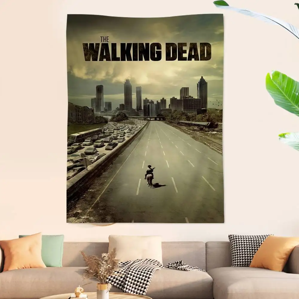 The WalkingS DeadS TV DIY Wall Tapestry Hanging Tarot Hippie Wall Rugs Dorm Home Decor