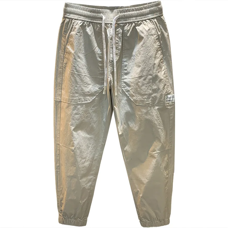 Casual pants men's summer loose washed versatile pants trendy thin breathable outdoor sports pants