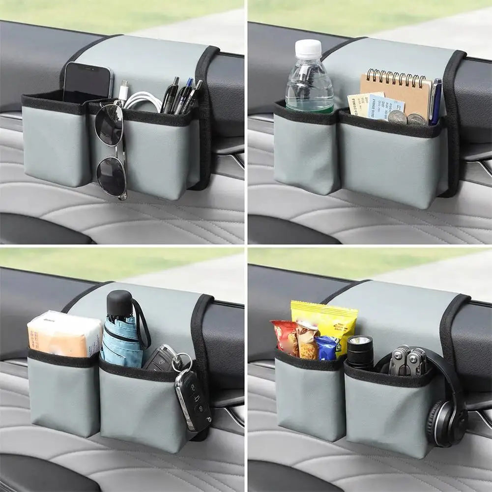 Foldable Car Door Storage Bag Oxford Cloth Multi Pocket Holder Water Bottle Practical Phone Key Auto Organizer Accessory Holder