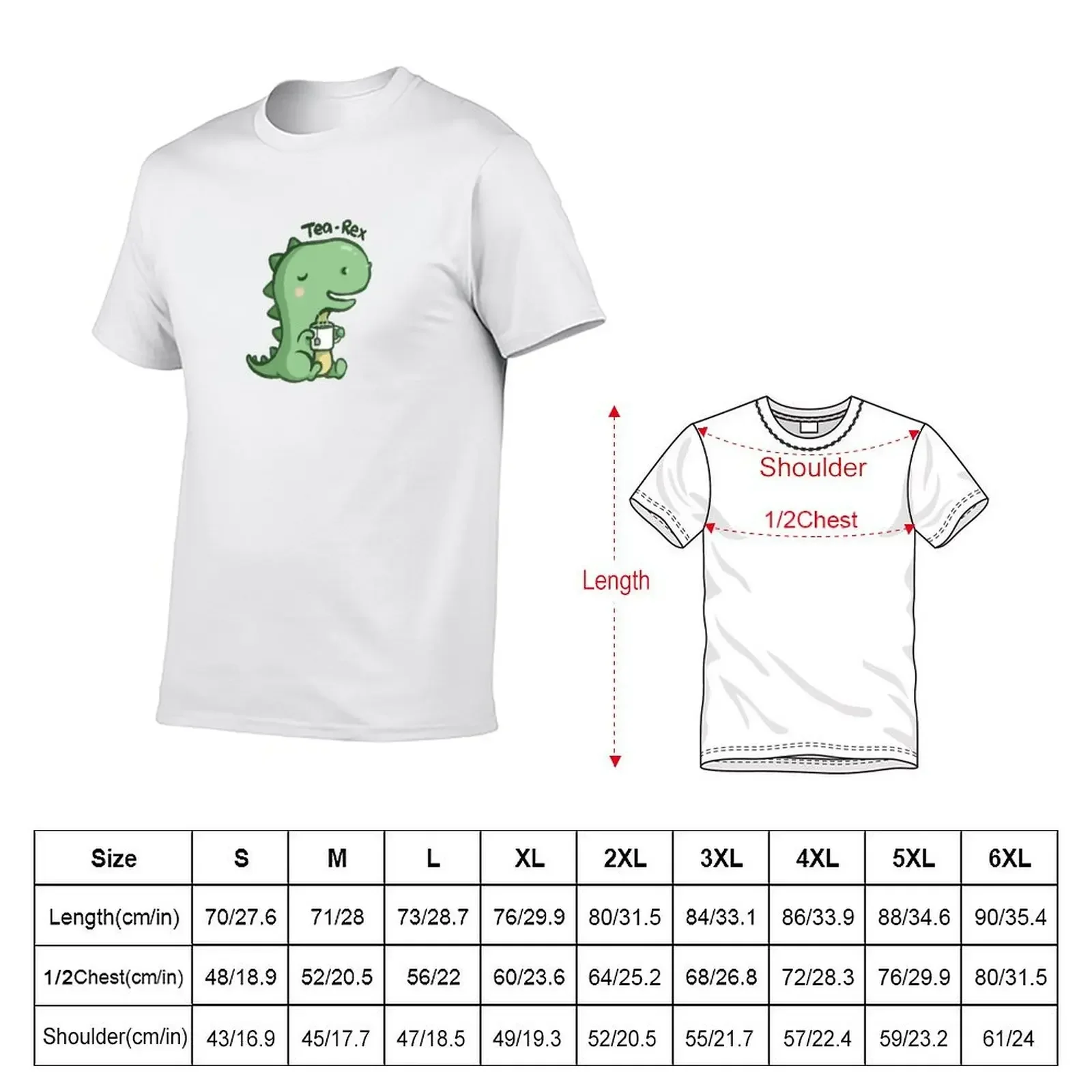 Tea Rex T-Shirt customs design your own designer shirts anime summer tops anime shirts men