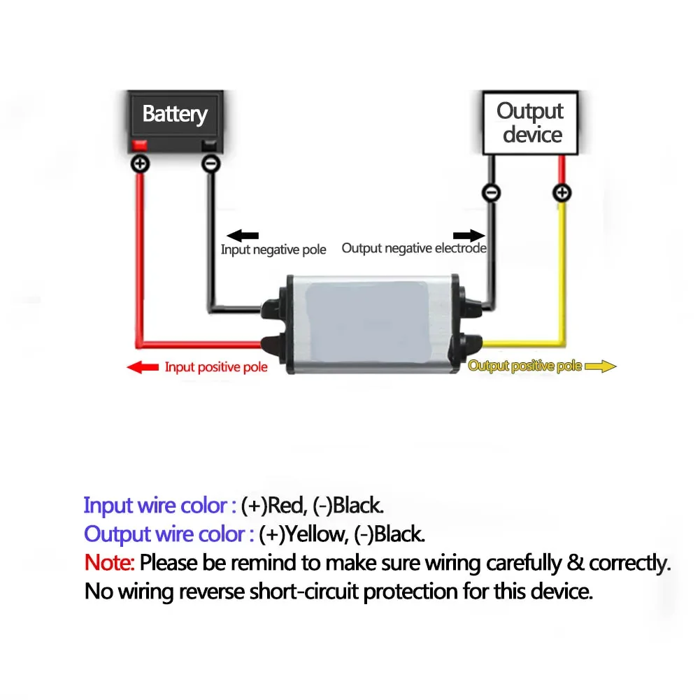 DC DC Step Down Power Adapter 12V/24V(8.5-40V) To 6V 5A 30W Waterproof Regulator Module Car Power Supply Converter