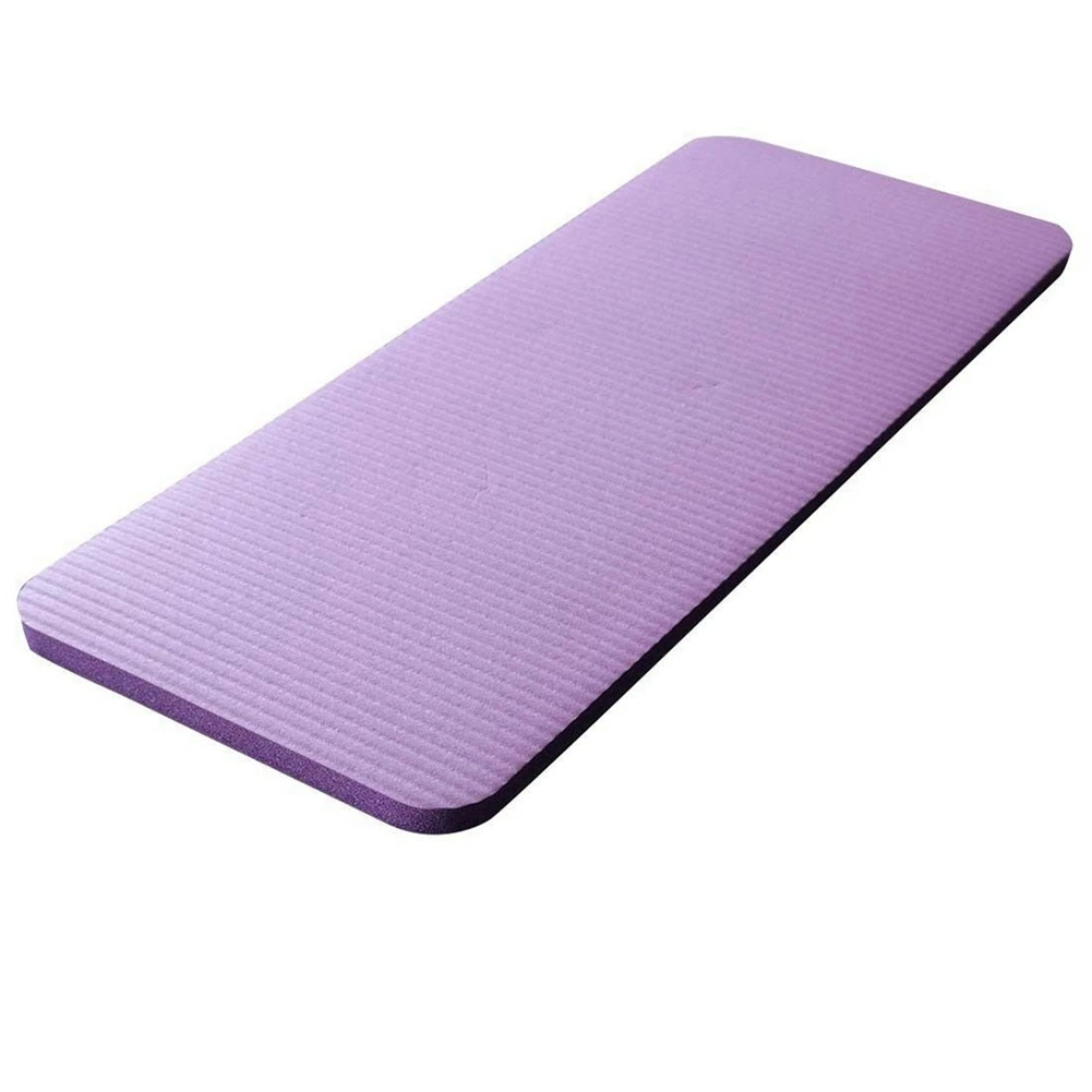 Estera de Yoga de 15MM de espesor, alfombrillas cómodas de espuma para rodillas y coderas para ejercicio, Yoga, Pilates, almohadillas interiores, entrenamiento físico, púrpura HY