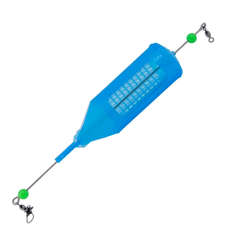 قابلة لإعادة الاستخدام البلاستيك الصيد الطعم قفص مضيئة الصيد المغذية حامل الطعم فخ سلة جذب الأسماك الروبيان معالجة أداة إغراء أقفاص