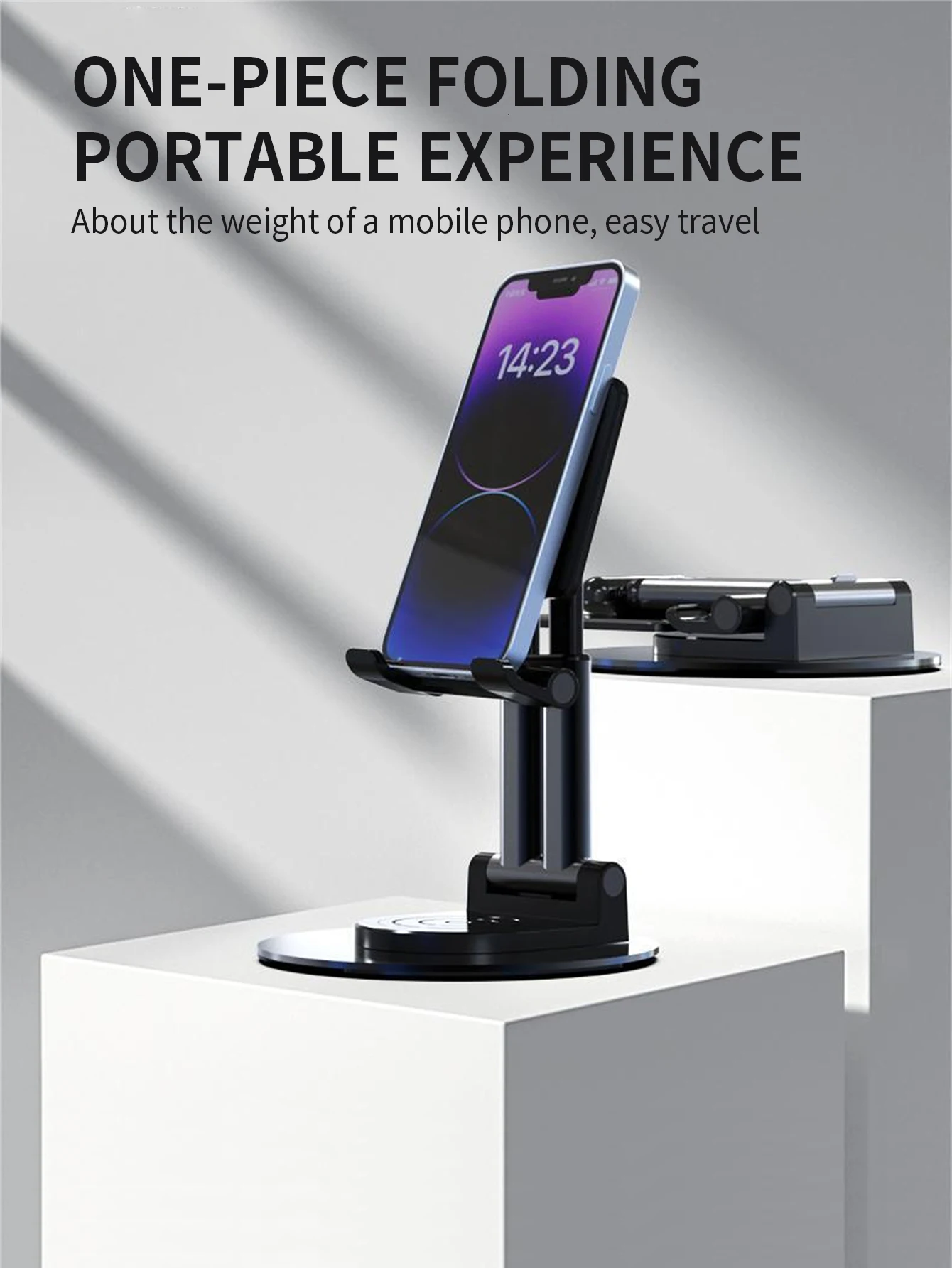 حامل هاتف محمول قابل للطي، حامل كمبيوتر لوحي لسطح المكتب، حامل مرن قابل للتعديل، حامل شخص كسول مناسب للبث المباشر #4