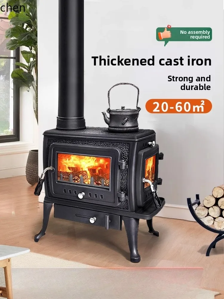 

LXC Household Fireplace Heater Independent Heating Stove Rural Villa Fireplace