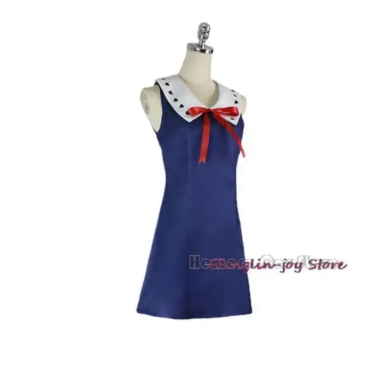 

a7d@JJK Orimoto Rika Anime Cosplay Costume Cursed Queen Black Blue Sleeveless Dress Woman Sexy Kawaii Party Suita7d@