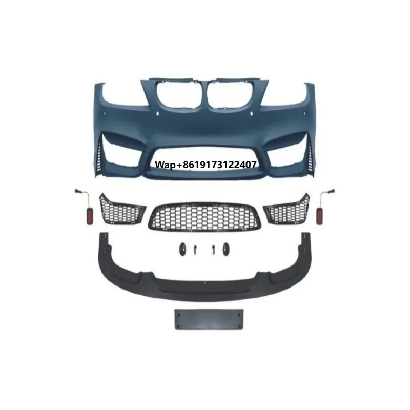 New Condition Dry Carbon Fiber Three Pcs Chin Lip Fins Spoiler Front Bumper for R8 Auto Tuning for e90 front bumper