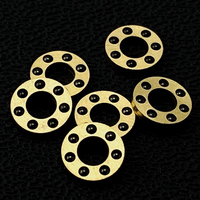 6.7MM Outer Diameter CNC Brass Frame Ceramic Ball Made Folding Knife DIY Making Parts Cage Bearings Washer Quick Open Close