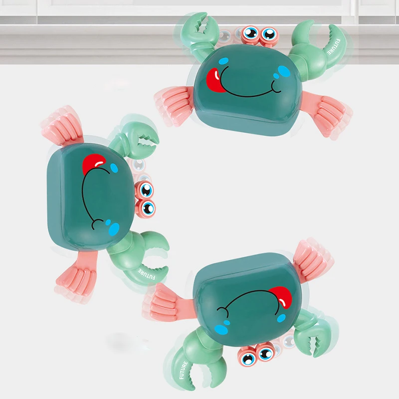 Creative Crab Toys Interactive Electric Crab Toy For Kids Realistic Moving Crawling Sensory Machine Pet Boys Educational Toys