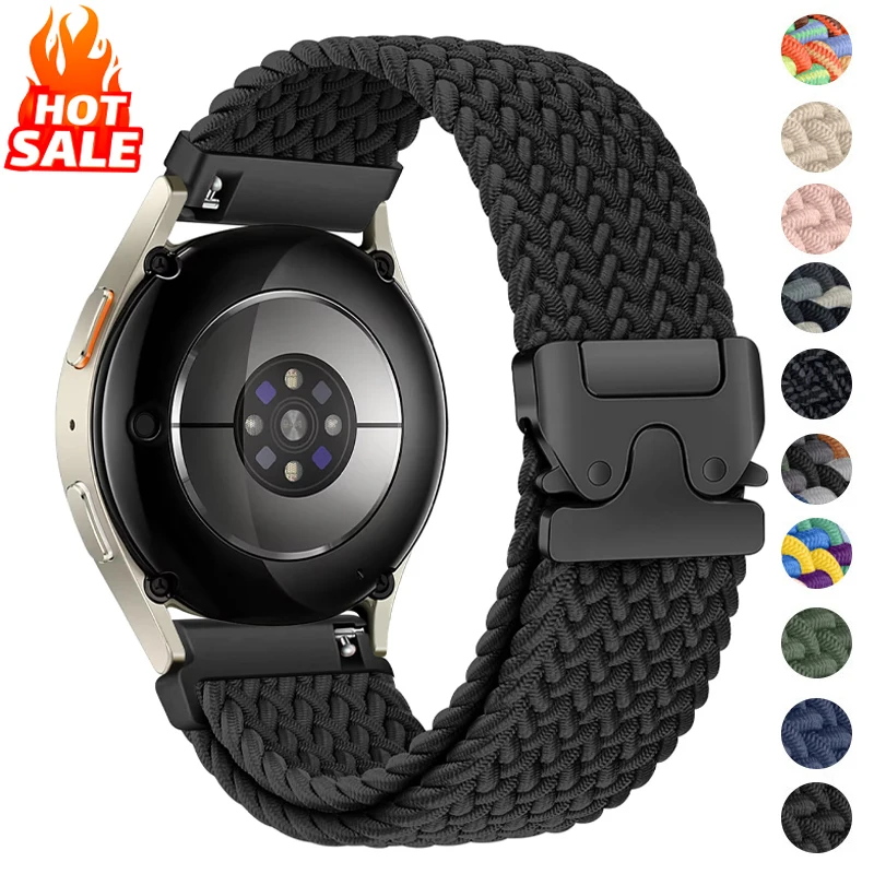 

Parachute Band for Samsung Galaxy Watch 7 6 5 4 FE 40mm 44mm/5 Pro 45mm Elastic Galaxy Watch6 Classic 47mm 43mm Braided Strap