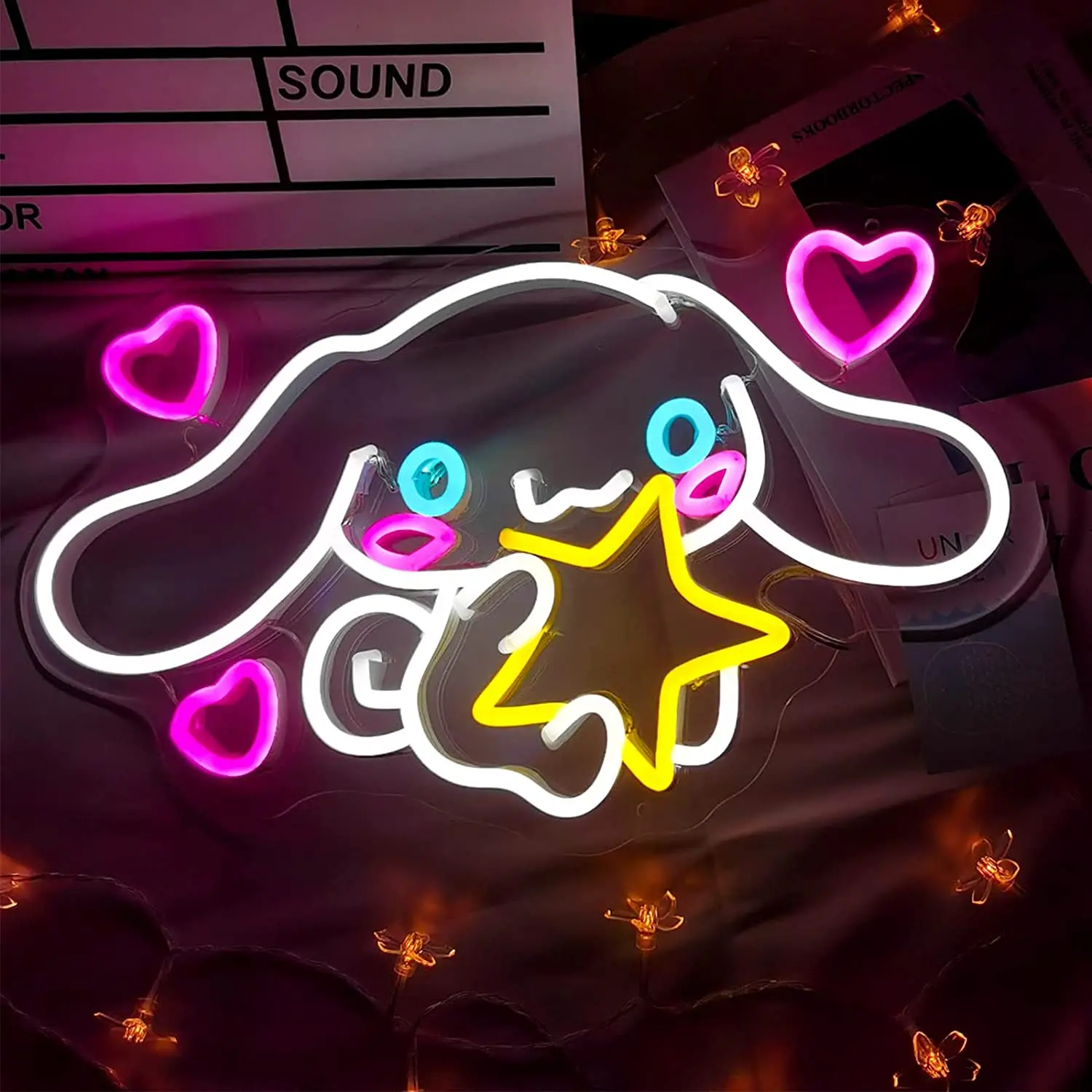 Aesthetic  Cute  Led Neon Sign Custom Decoracion Acrylic For Shop Party Gift Home Kawaii  Wall Room Decor