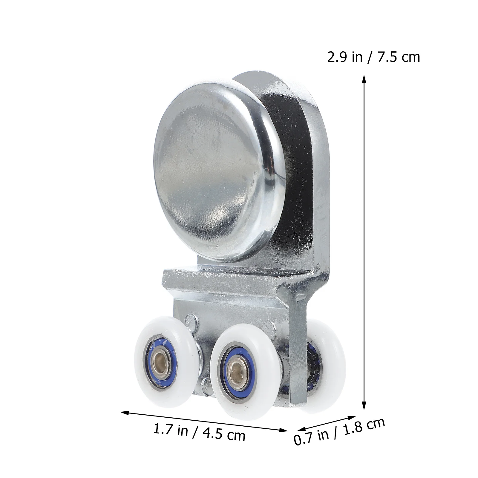 2 قطعة بكرة باب الحمام مادة عالية الجودة السلس المتداول لغرفة الاستحمام الزجاج انزلاق الباب استبدال عجلة عداء #5