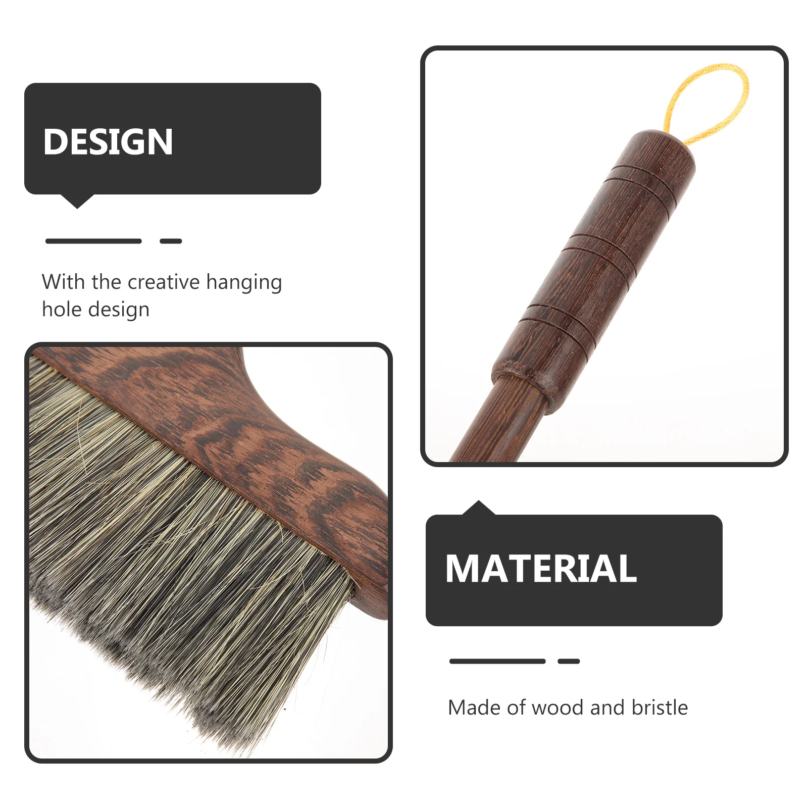 

Wooden Broom With Beveled Bristles Long Handle Floor Cleaning Tool For Home Kitchen Bathroom Office Reusable Sweeping Brush