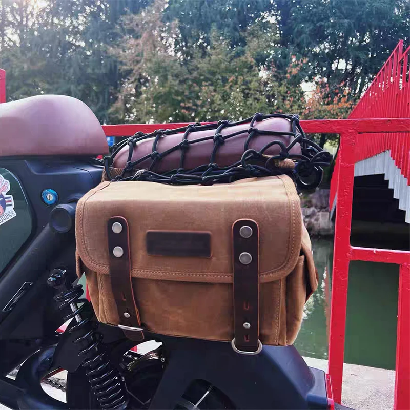 

Detachable Motorcycle Bag Waterproof Bag Luggage Bag Riding Equipment One Shoulder Messenger with Head Leather