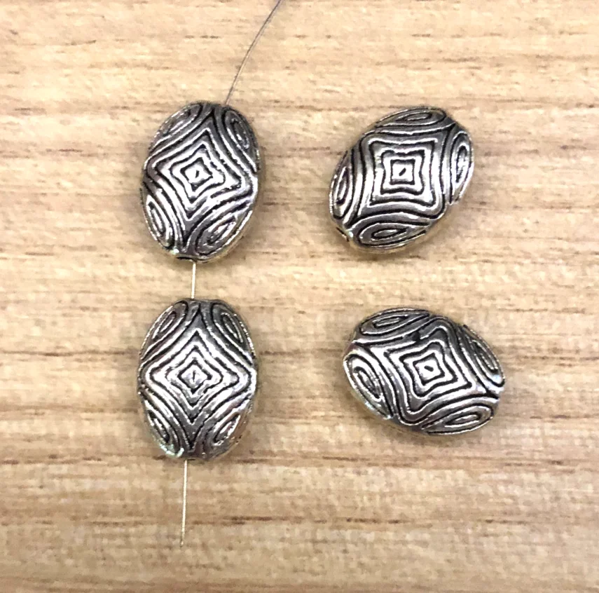 

20pcs 12*9mm vintage spacer beads for handmade findings HW2501 Zinc Alloy Metal