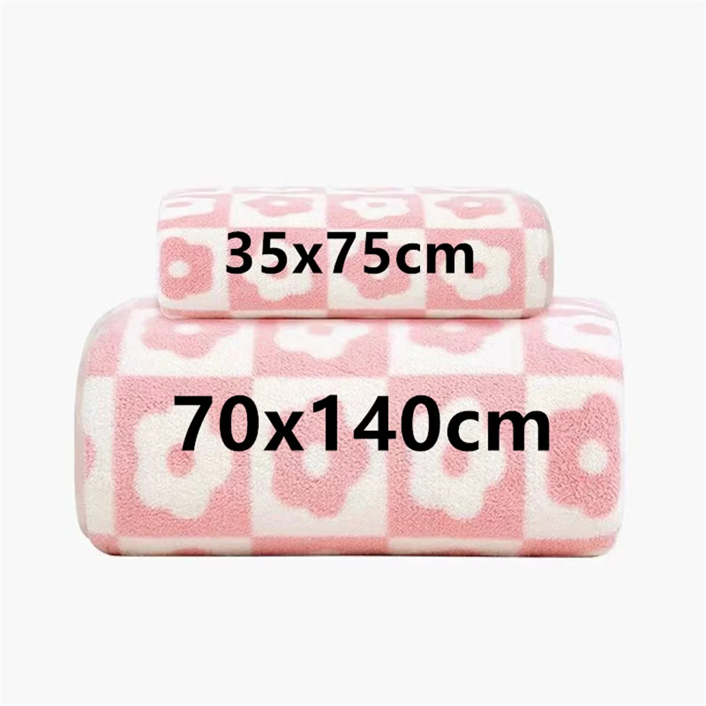 35x75cm Flower PatternCoral Velvet Absorbent Quick Drying Face Towel Soft Adults Face Hand Towels Bathroom Microfiber Bath Towel