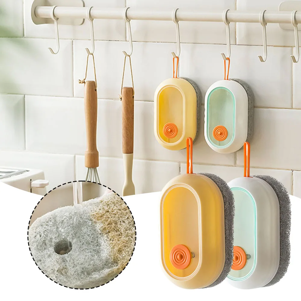 

Soft Bristles Kitchenware Cleaning Brush Refillable Wear Resistant Scrub Brush For Waterbasin