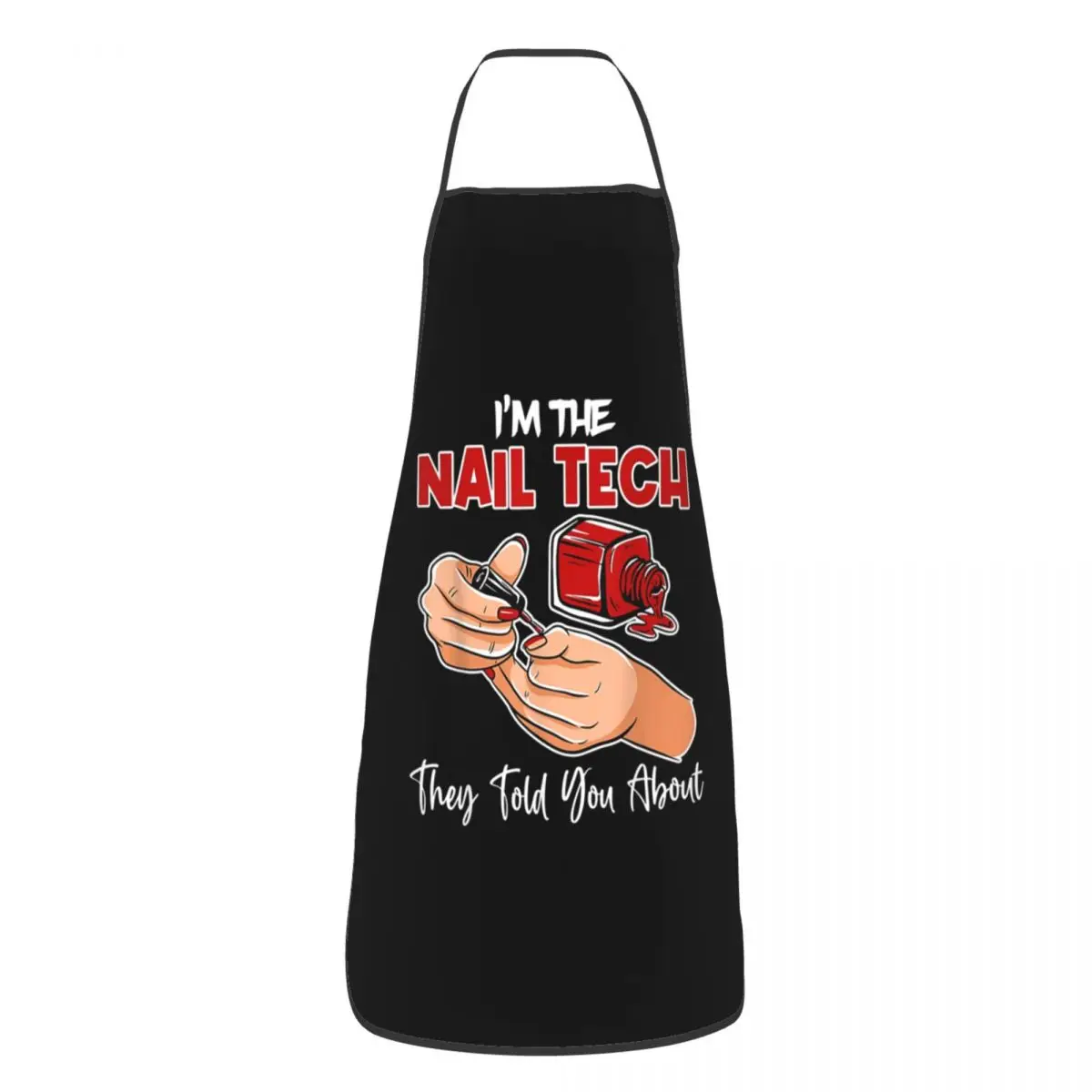 Custom Unisex Manicurist Technician Mani Pedi Gift Bib Apron Adult Women Men Chef Tablier Cuisine for Kitchen Cooking Painting