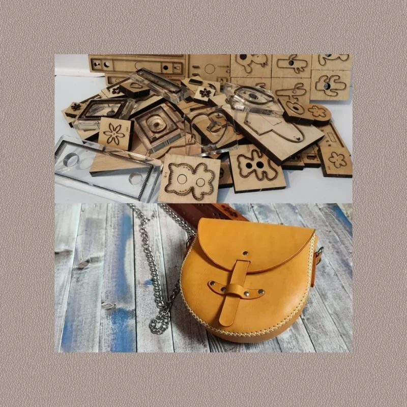 Shoulder Saddle Bag Cutting Die High Hardness Steel Wooden Mold DIY Leather Craft Tool