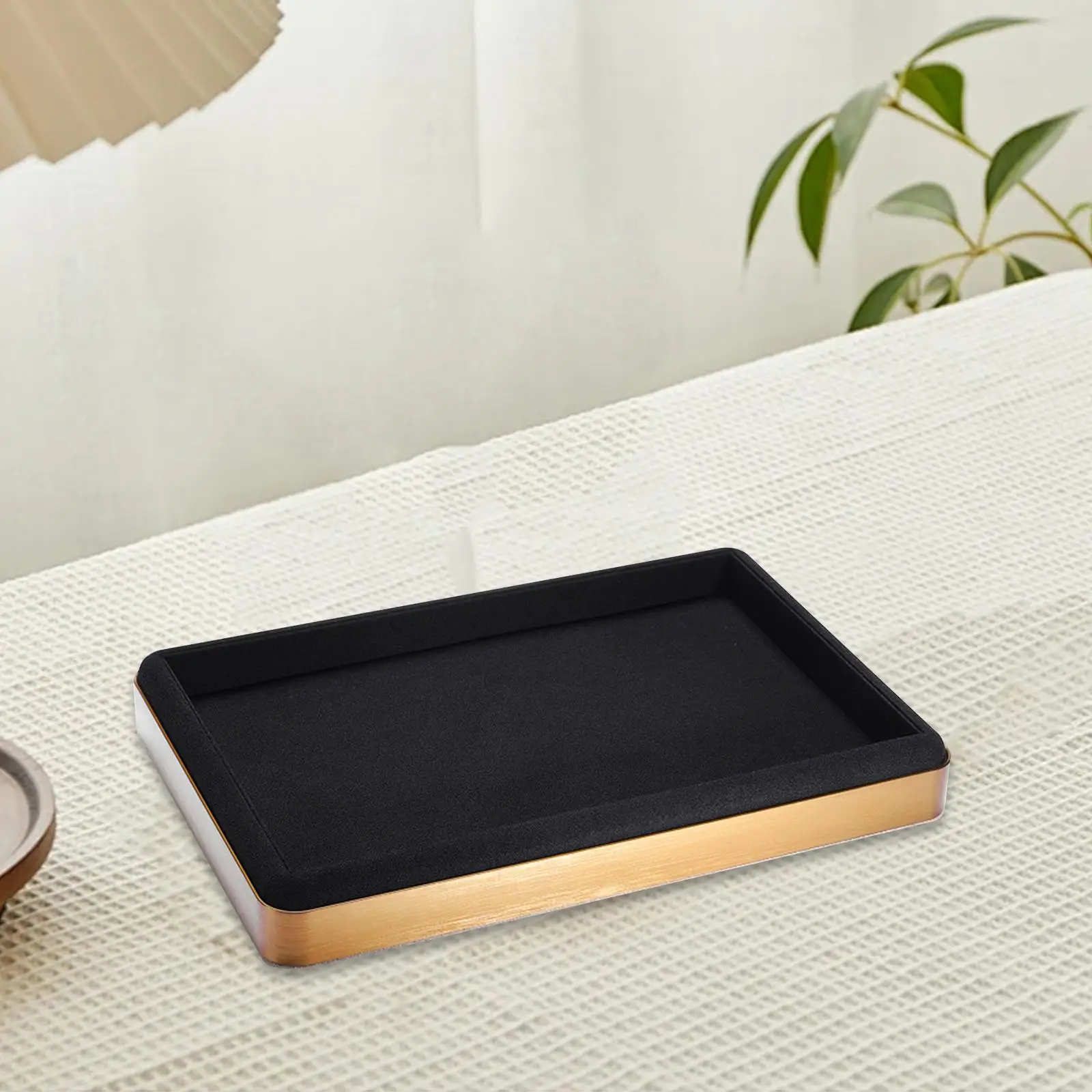 Лоток для демонстрации ювелирных изделий Органайзер для ювелирных изделий с легким твердым кольцом из микрофибры