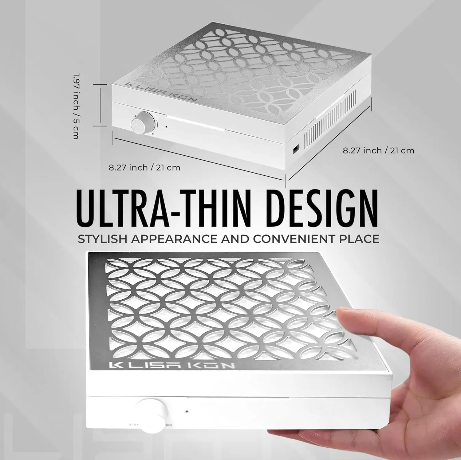 مجمع غبار الأظافر مع فلتر قابل لإعادة الاستخدام، مستخرج غبار مروحة مكنسة كهربائية احترافي، آلة شفط غبار قوية وهادئة لتقنية الأظافر #4