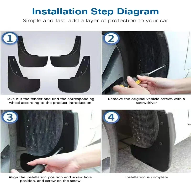 

Car Mud Flaps For Haval H9 Accessories 2025 2024 2026 MK2 Auto Anti-scratch Mudguards Mudflaps Splash Guards Cars Accessories