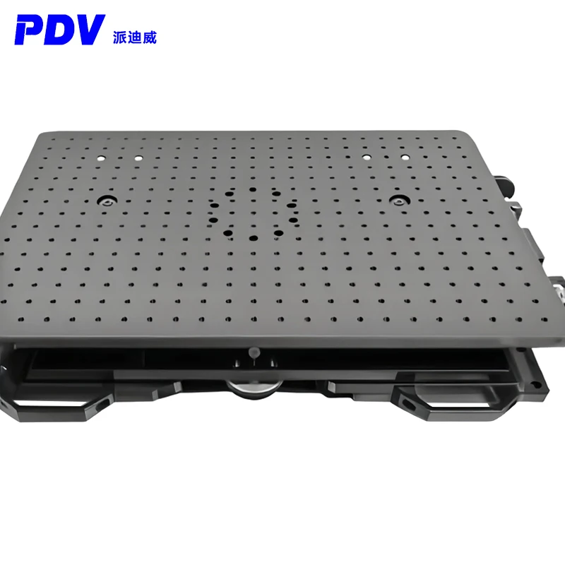 Precision manual tilting pitch table ±3 degrees, load capacity 50kg, large table surface 400*600mm, PT-QX640