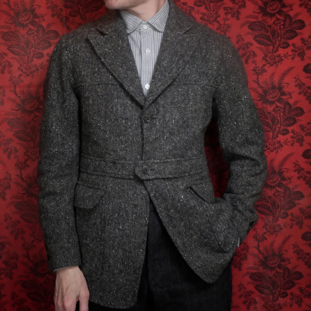 

Luxury Bespoke Men's Suits 2 Piece Jacket Pants Sets High Quality Single Breasted Notch Lapel Slim Fit Male Clothing Costume