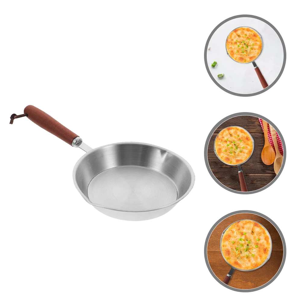 

Stainless Steel Mini Pot Flat Cooking Griddle Small Pan Breakfast Egg Non Stick Omelet Pans Frying Nonstick Fried