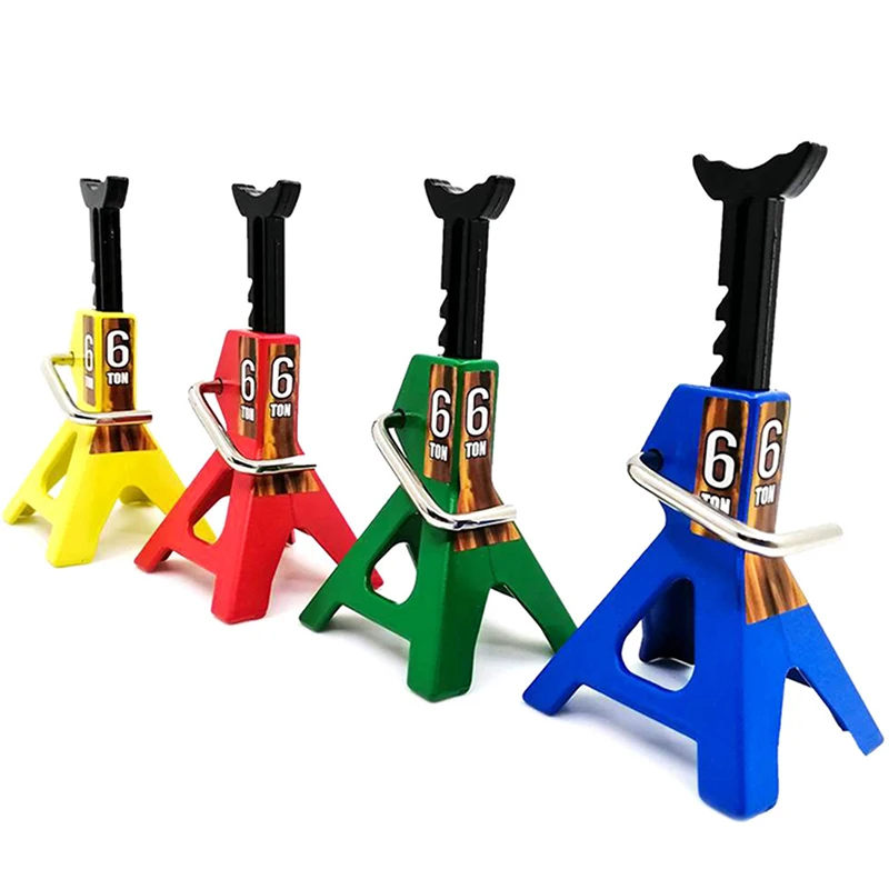 Miniature toys 6 Ton Simulation Jack Stands Lift Pair Rack Model for Remote Toy Car Truck Tire Change