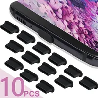 Type-C Dust Plug Type C Charging Port Protector Silicone Soft Anti-dust Cover Cap for Samsung S24 S23 Huawei Xiaomi 14 Universal