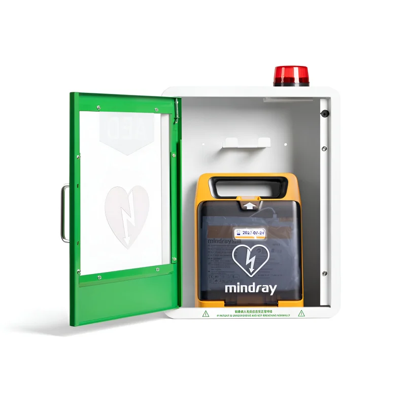 custom.Durable Metal Defibrillator Cabinet Storage with Alarm System Hospital Furniture