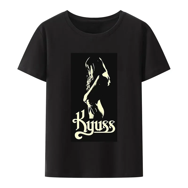 cool T-Shirt 100% cotton Kyuss Black Widow tee Unisex Summer Street Fashion Hip-hop Style Camisetas  graphic t shirts