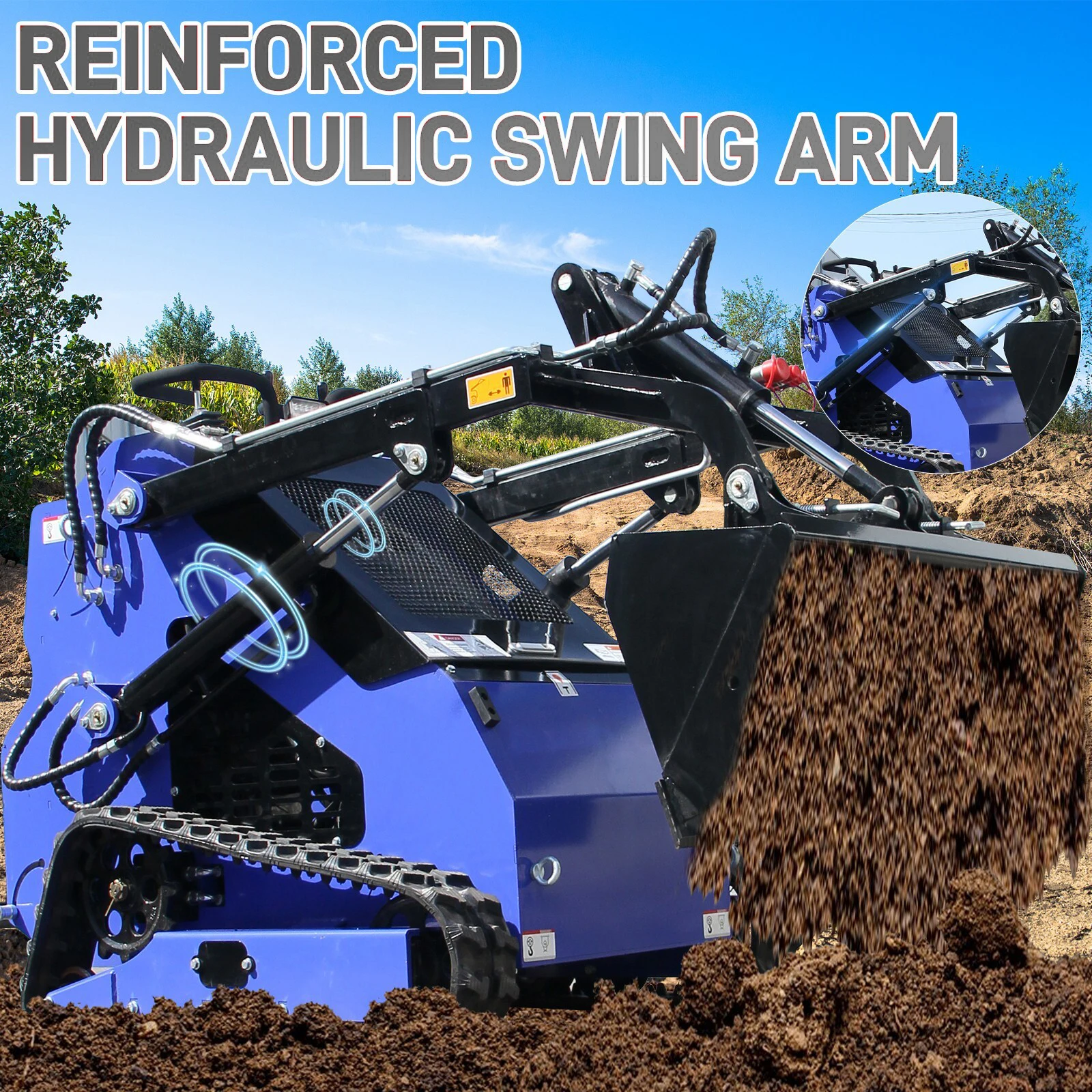 Full payment not a deposit compact tracked skid steer loader | 23 HP gasoline engine for versatile workATTACHXPRO