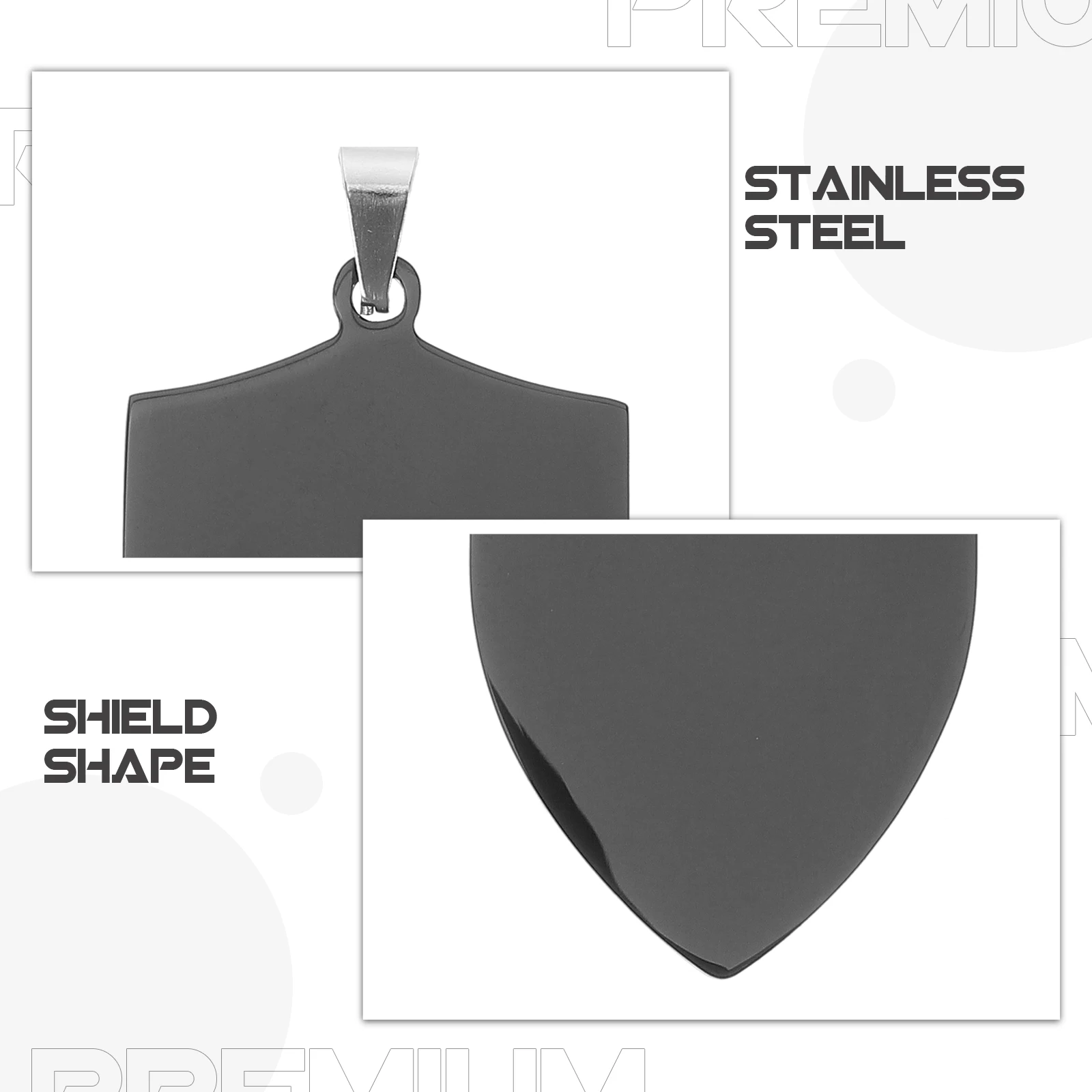 

2pcs Blank Dog Tags Stainless Steel Pet ID Engraved Metal Name Tag for Dogs Rustproof Durable Pendant Charm Collar Accessory
