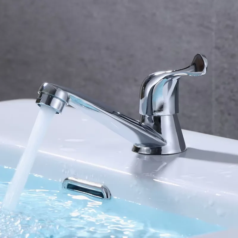 Bathroom Single Cold Water Tap Basin Sink Faucet Mixer Home Kitchen Basin Quick Opening Tap Bathroom Accessories