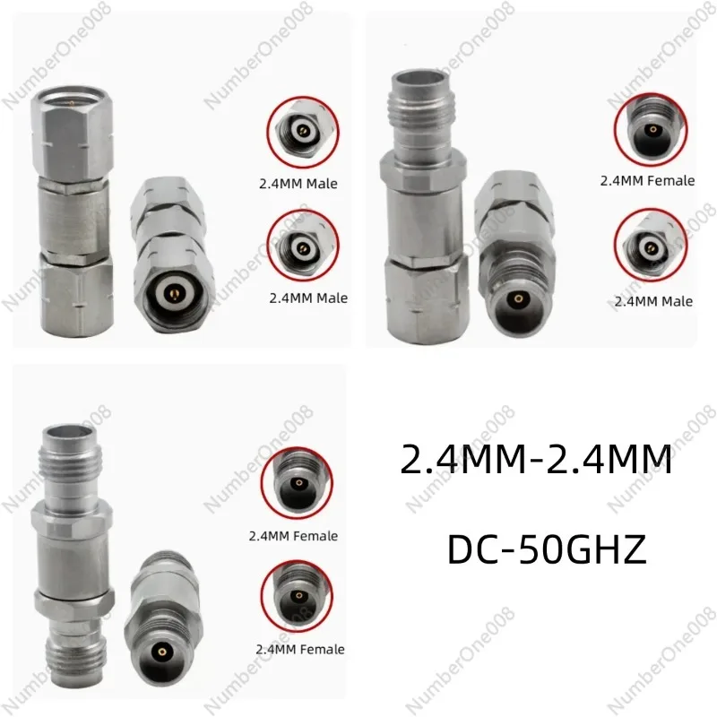 

2.4MM millimeter wave adapter 2.4MM revolution 2.4MM female low loss stainless Steel test adapter 50GHZ