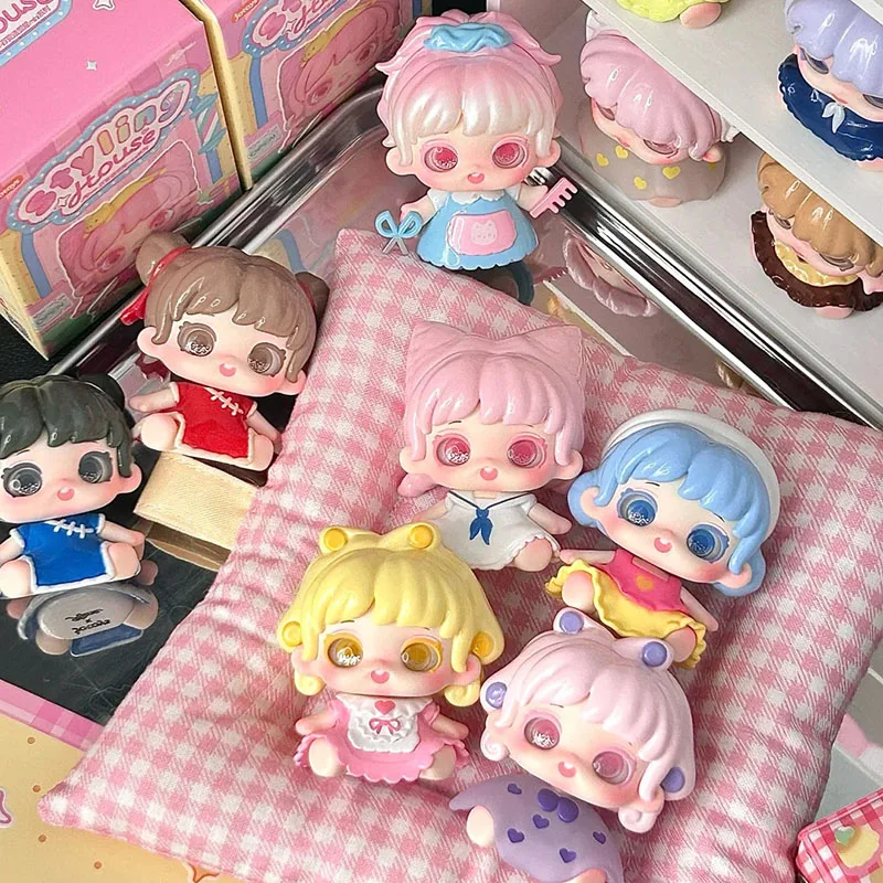 

Miana Styling House Series Mini Bean Blind Box Kawaii Tabletop Decor Cute Collectible Figure Doll Mystery Girls Birthday Gift