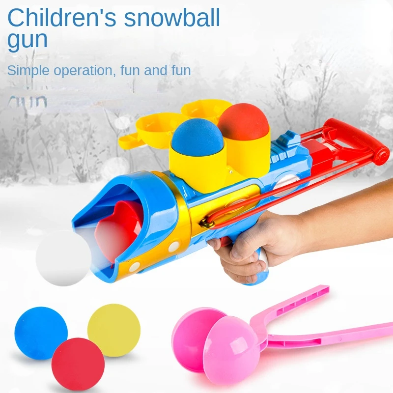 Snowball Gun Launcher Children's Snowball Tool Set Snowball Battle God Tool Snowball Clip Toy